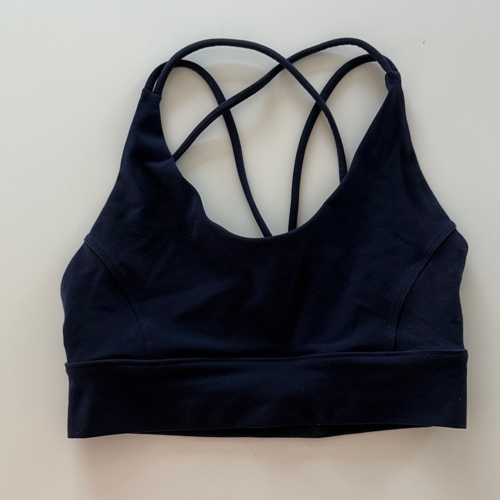 Lorna Jane Navy Strappy Yoga Sports Bra